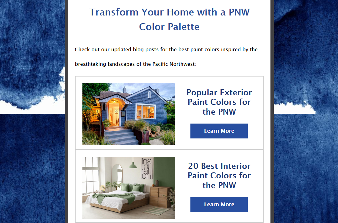 Case study photo email copywriting